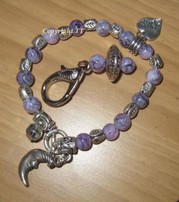 Armband+Anhänger flieder