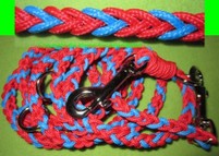 Leine Polypropylen rot-hellblau