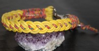 Halsband Nappa gelb 4mm